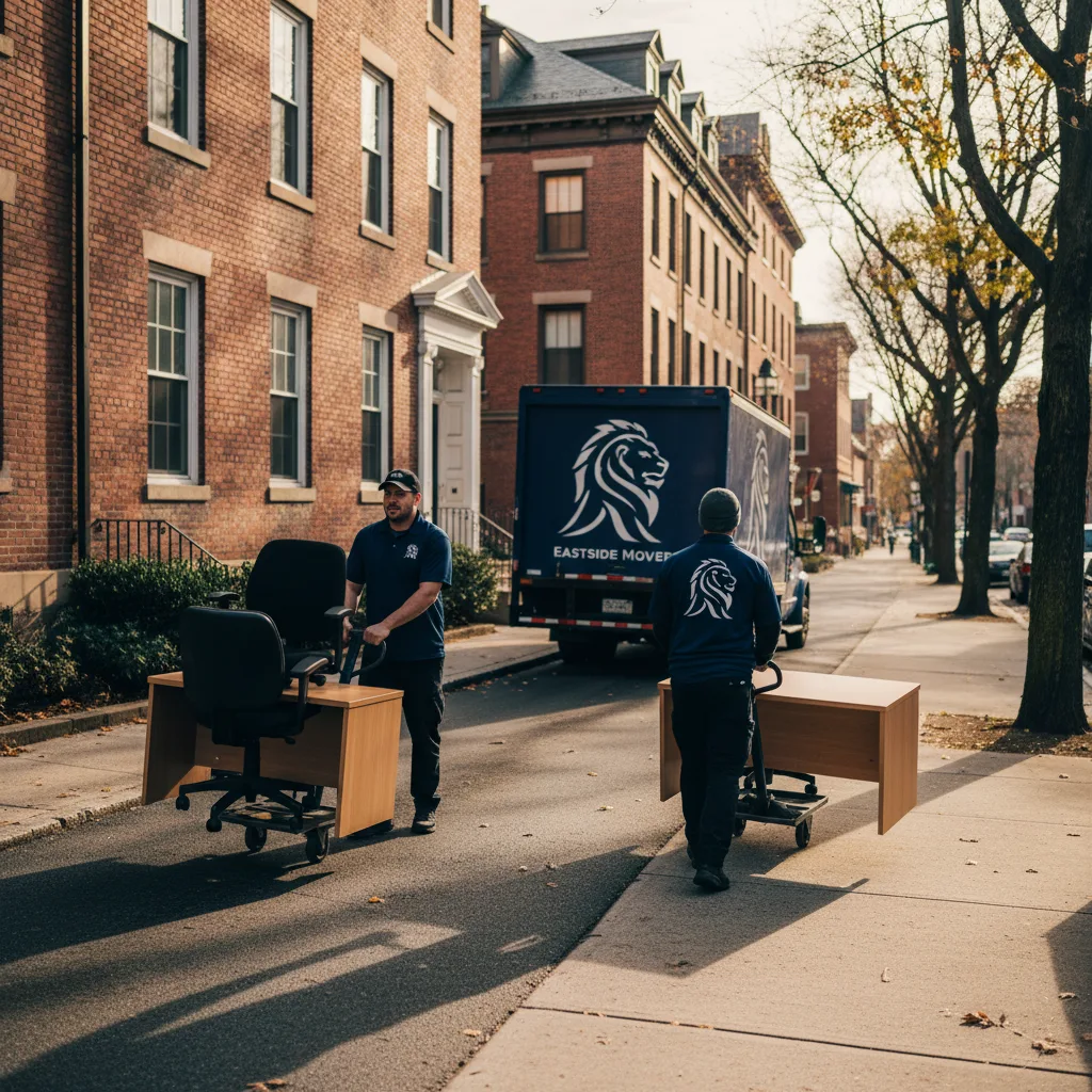 Eastside Movers crew at work in Massachusetts
