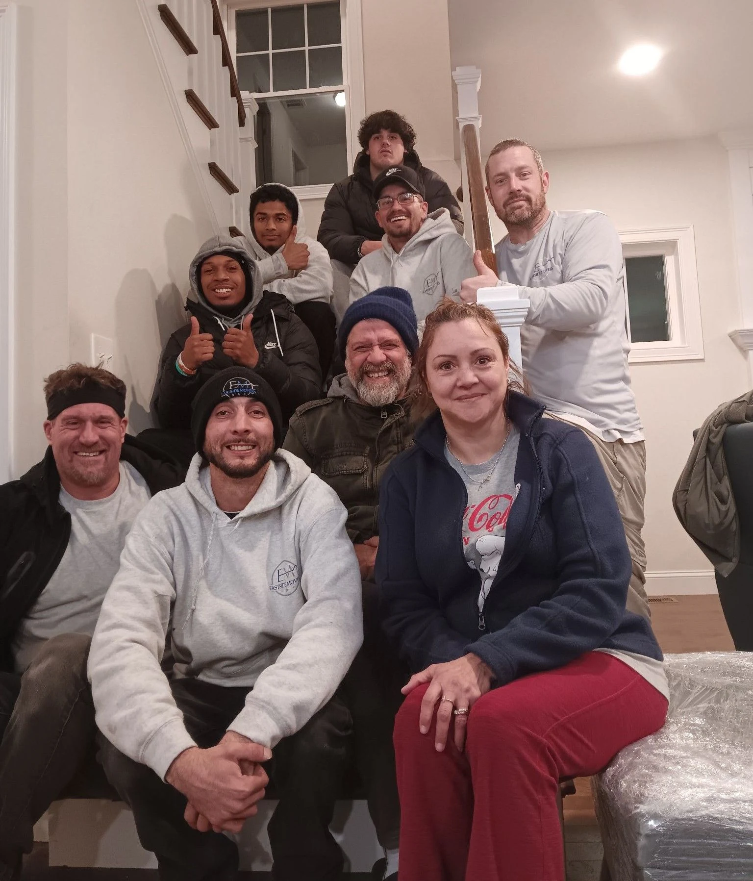 Eastside Movers crew at the Franklin, MA office